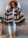 FRINGE SWEATER SHAWL COAT