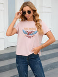 WOMEN'S SHORT SLEEVE ROUND NECK T-SHIRT