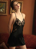 SEXY LACE SATIN HOME NIGHTGOWN