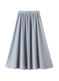 HIGH WAIST BOW TIE BIG SWING SKIRT