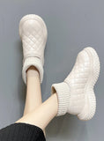 WOOL-WOOL THICK-SOLED SNOW BOOTS