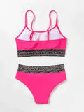 SOLID COLOR HIGH WAIST SEXY SWIMSUIT WOMAN