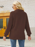 LONG SLEEVE PULLOVER LAPEL SWEATER
