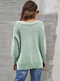 TURTLENECK NECK LOOSE SOLID COLOR SWEATER