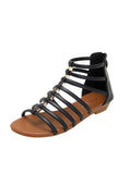 FLAT-BOTTOMED THICK-SOLED WEDGE SANDALS