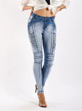 SLIM STRETCH JEANS PENCIL PANTS