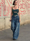 HEAVY ZIPPER TOOLING HIGH WAIST JEANS