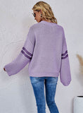 LOOSE ROUND NECK TURTLENECK LONG SLEEVE SWEATER