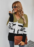 COLOR CARDIGAN SWEATER COAT GIRL