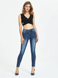 WOMEN'S SLIM-FIT JEANS FEET PANTS