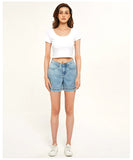 LOOSE SHORTS THIN HIGH WAIST JEANS