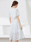 WOMEN PRINTED EMBROIDERED DRESS