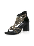 SEXY RHINESTONE GLADIATOR SANDALS