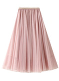 HIGH WAIST FEATHER SKIRT