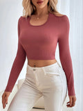 CASUAL TOP SLIM LONG SLEEVE T-SHIRT