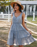 V-NECK SEXY LEISURE HOLIDAY DRESS