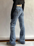 WOMEN POCKET CASUAL JEANS