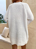 DRAWSTRING LONG PULLOVER SWEATER