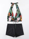 LEAF PRINTED SWIMSUIT BIKINI