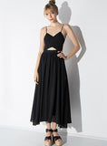 MAXI DRESS SLEEVELESS OFF SHOULDER FEMALE A-LINE DRESS