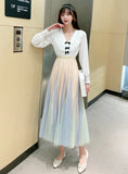 DOUBLE-LAYER CROTCH GAUZE SKIRT