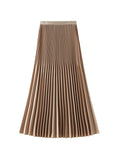ELASTIC WAIST PLEATED SKIRT