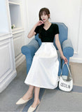 WOMEN MEDIUM LONG SKIRT