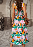 SUMMER PRINT MAIX SLING DRESS