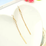 Cheap Gold One Pendant Earrings