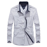Thin Cotton Work Shirts for Men Autumn Long Sleeve Outdoor Loose 