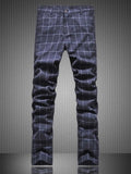 Formal  Men's Suits with Large Check Printed