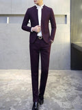  Formal  Men's Two Pieces Suits with Single-breasted