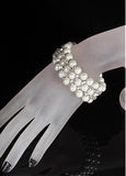 Trendy Bracelets With Rhinestones & Pearls Elegant Alloy 