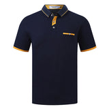 Cotton Solid Color Short Sleeve Casual Tops Summer Polo Shirt Soft Knitted 