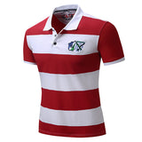 Shirts Short Sleeve Spring Summer Mens Stripes Pattern Polo 