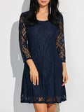Short Lace Dress With Sleeves