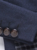  Plaid Slim Men's Dress Suit Notched Collar One Button Patchwork 