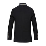 Coats Blazers for Men Black Classical Stylish Woolen Slim 