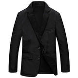 Fit Blazers for Men Stylish Business Suits Solid Color 