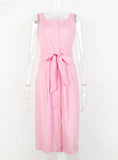 Sexy Off Shoulder Women Party Dresses Single-Breasted Midi Shirt Dress