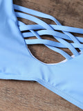 Snakeskin Lattice Bikini Set