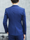 Formal Men's Three Pieces Suit with Contrast Buttons