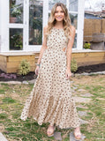 Sexy Polka Dot Backless Strap Dress