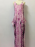 Deep V Neck Backless Beach Maxi Dress