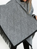 Stunning Asymmetric Tassels With Hat Cape Tops