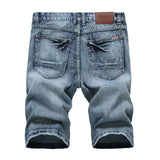 Stone Washed Holes Jeans Summer Denim Shorts Slim 