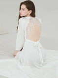 LACE BACKLESS SEXY HOME NIGHTGOWN