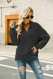 LONG SLEEVE PULLOVER LAPEL SWEATER
