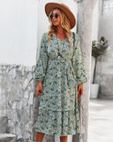 V-NECK SEXY BIG SWING DRESS