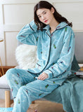 WOMEN PINK PENCILS LONG SLEEVE NIGHTWEAR SUIT